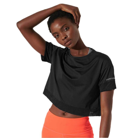 Superdry Γυναικεία κοντομάνικη μπλούζα crop